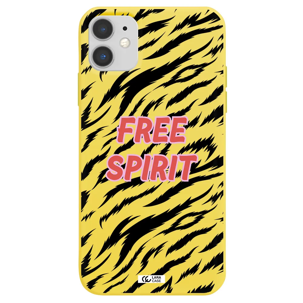 Free Spirit Apple iPhone 11 Silicone canary yellow Case