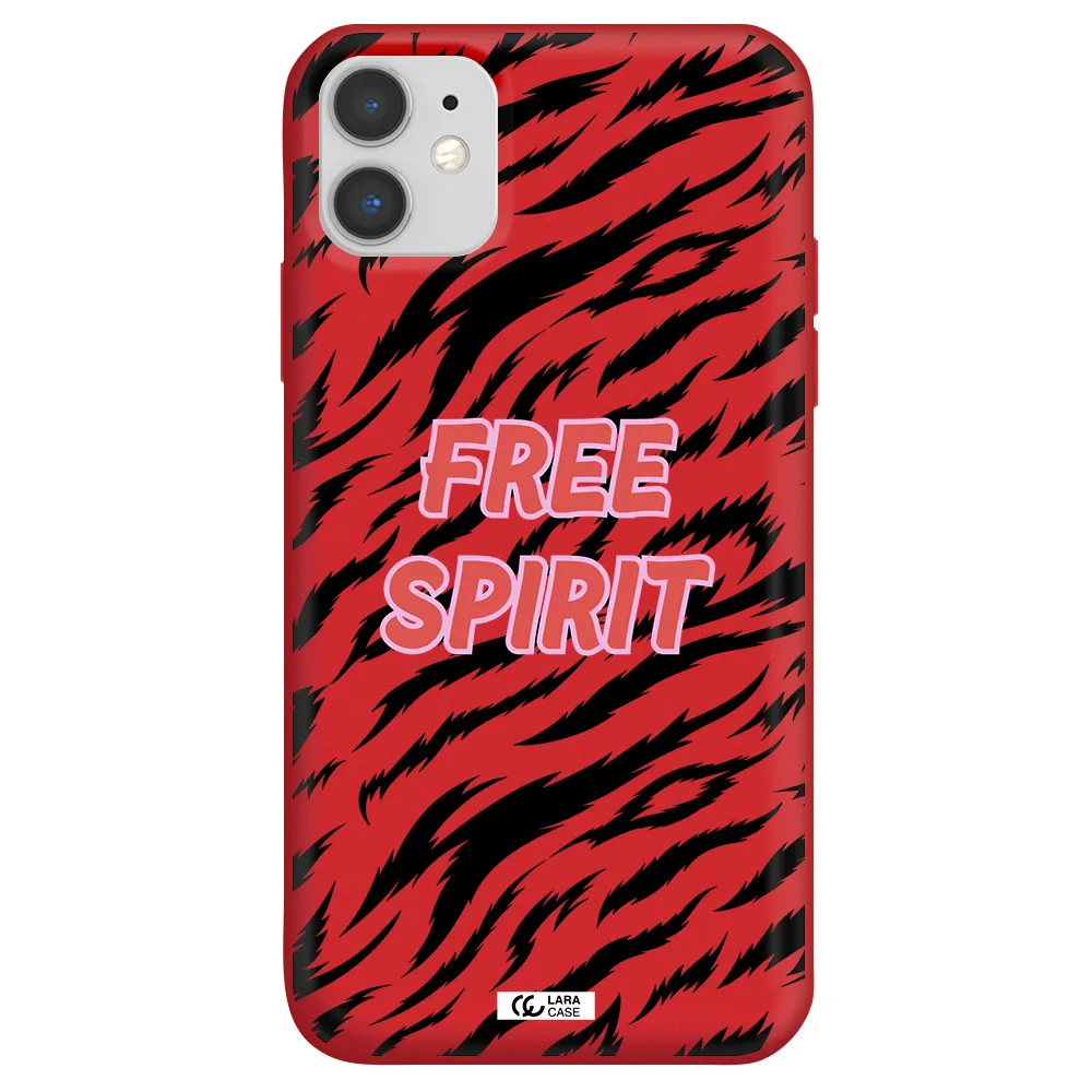 Free Spirit Apple iPhone 11 Silicone Imperial Red Case