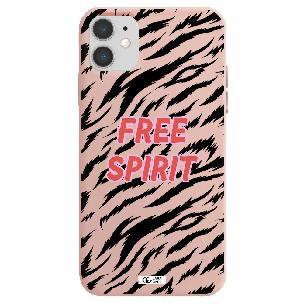 Free Spirit Apple iPhone 11 Silicone pastel pink Case