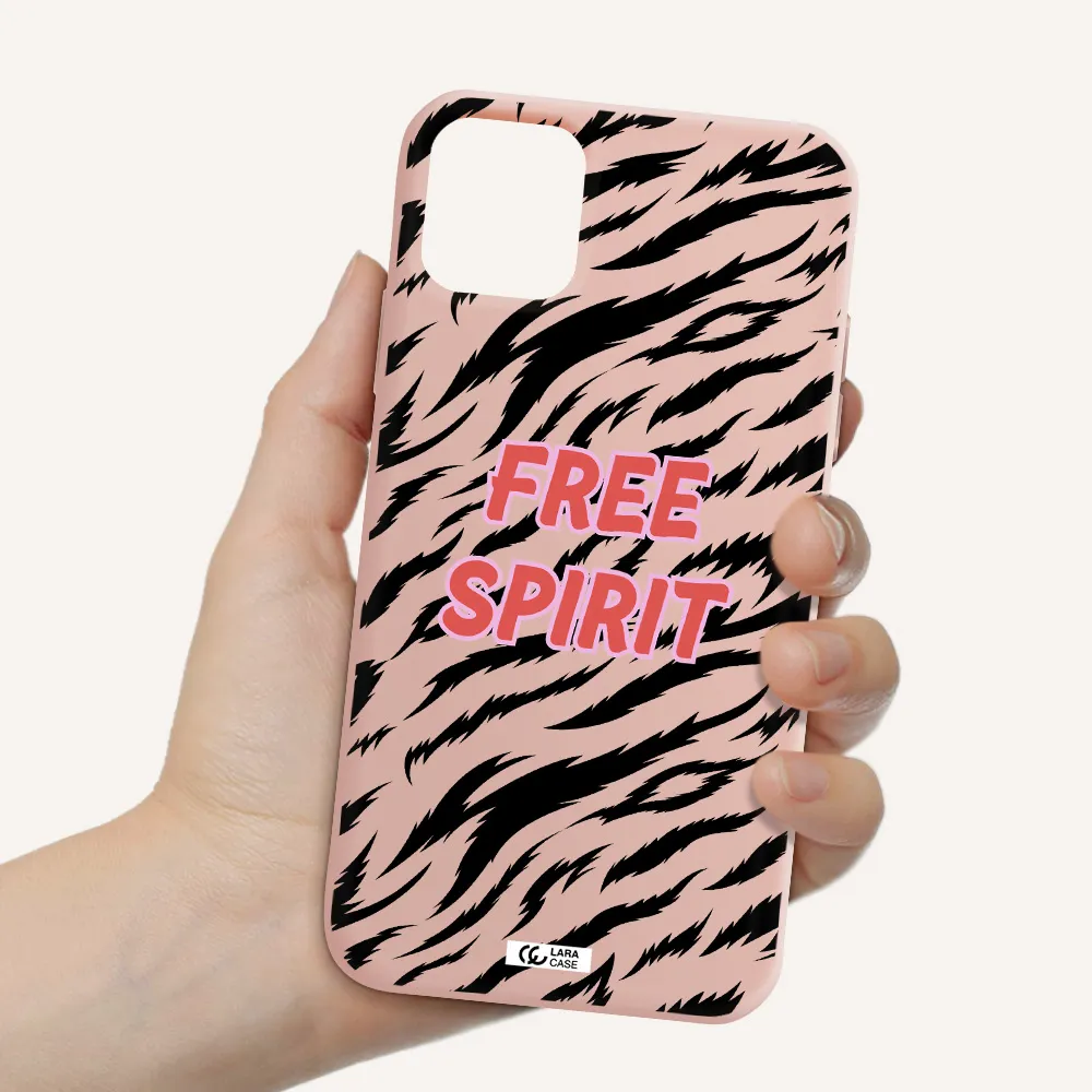 Free Spirit Apple iPhone 11 Silicone pastel pink Case