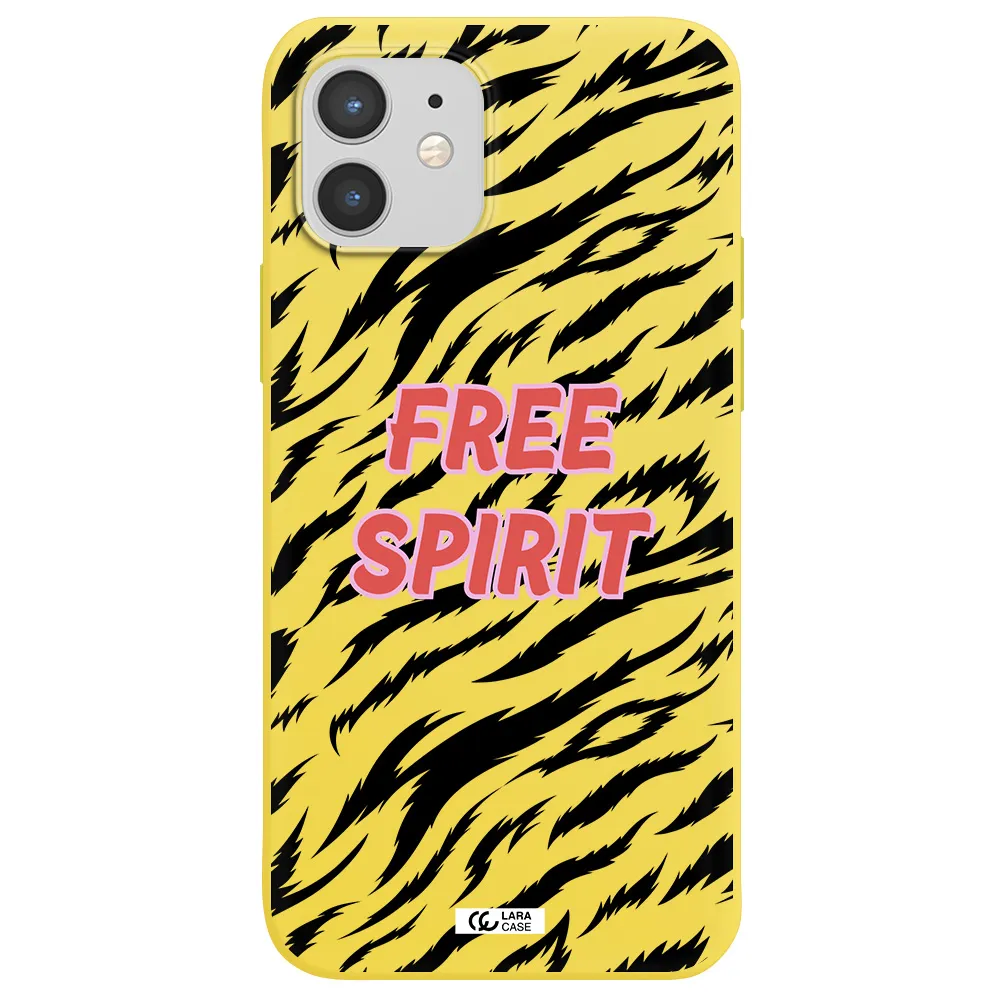 Free Spirit Apple iPhone 12 mini Silicone canary yellow Case