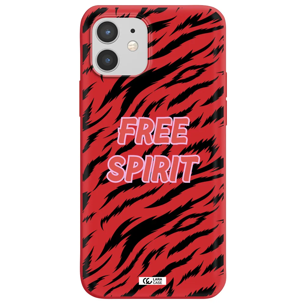 Free Spirit Apple iPhone 12 mini Silicone Imperial Red Case