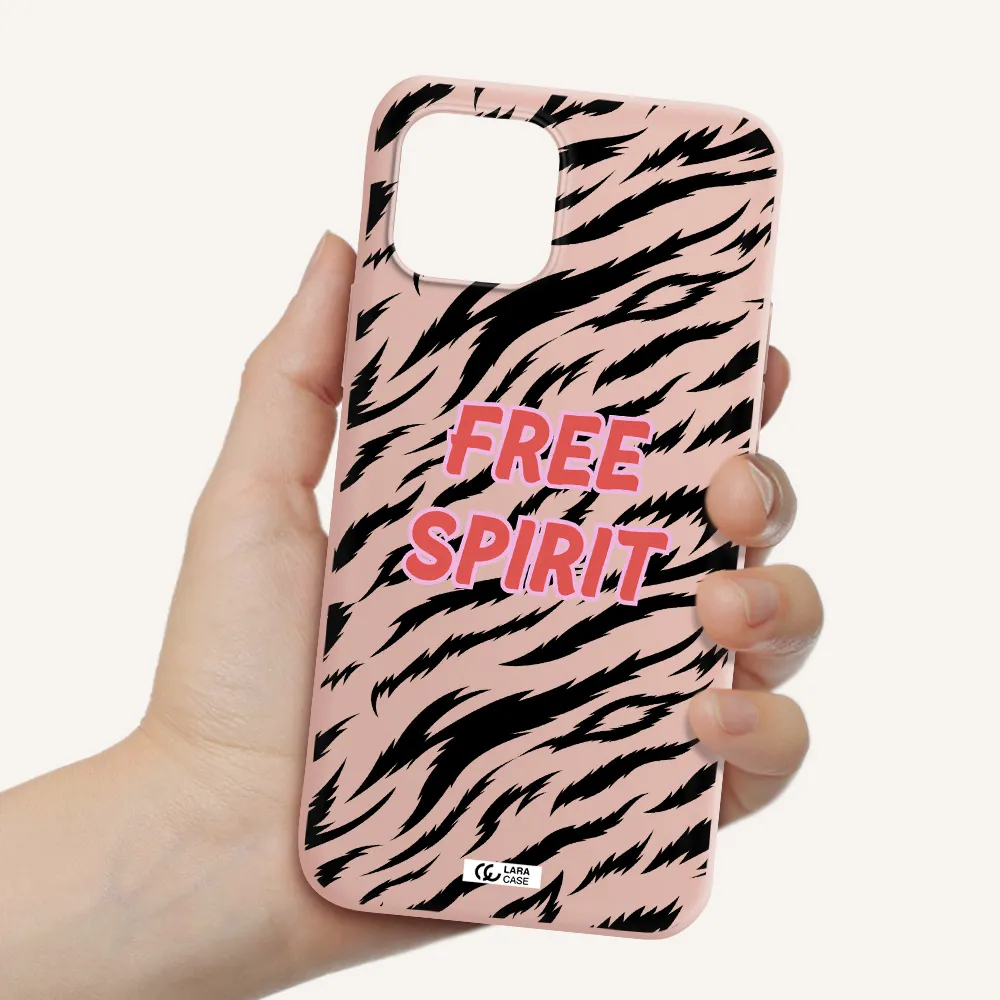 Free Spirit Apple iPhone 12 mini Silicone pastel pink Case