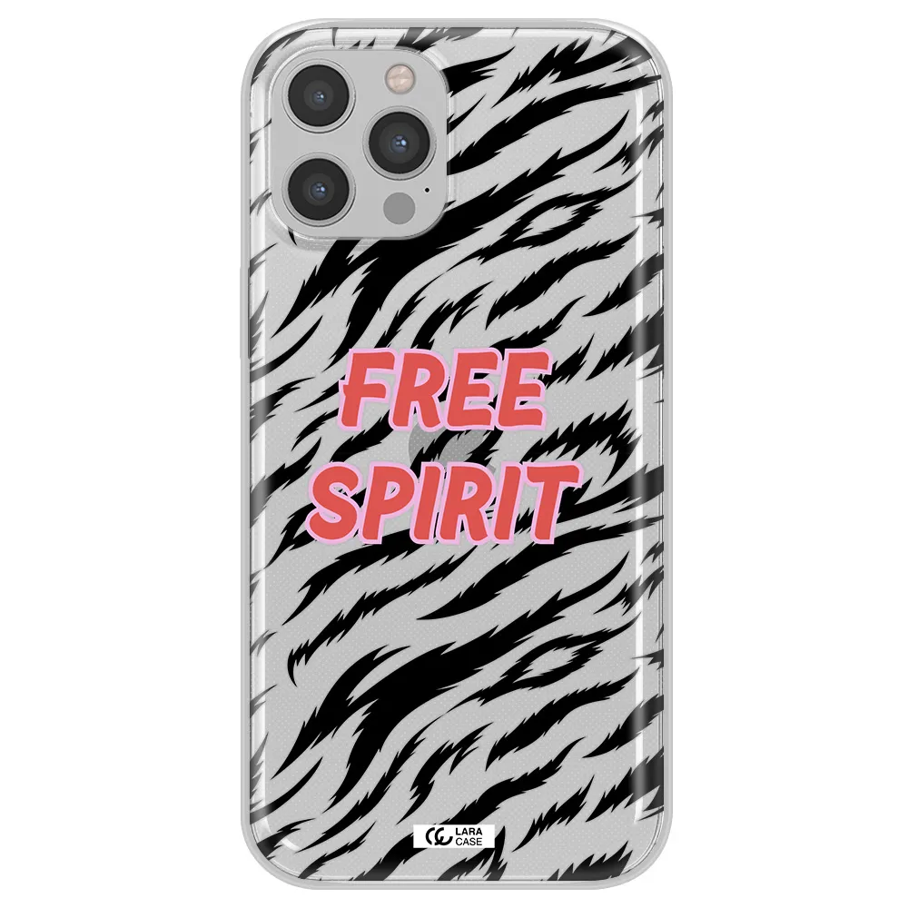 Free Spirit Apple iPhone 12 pro Clear TPU Case