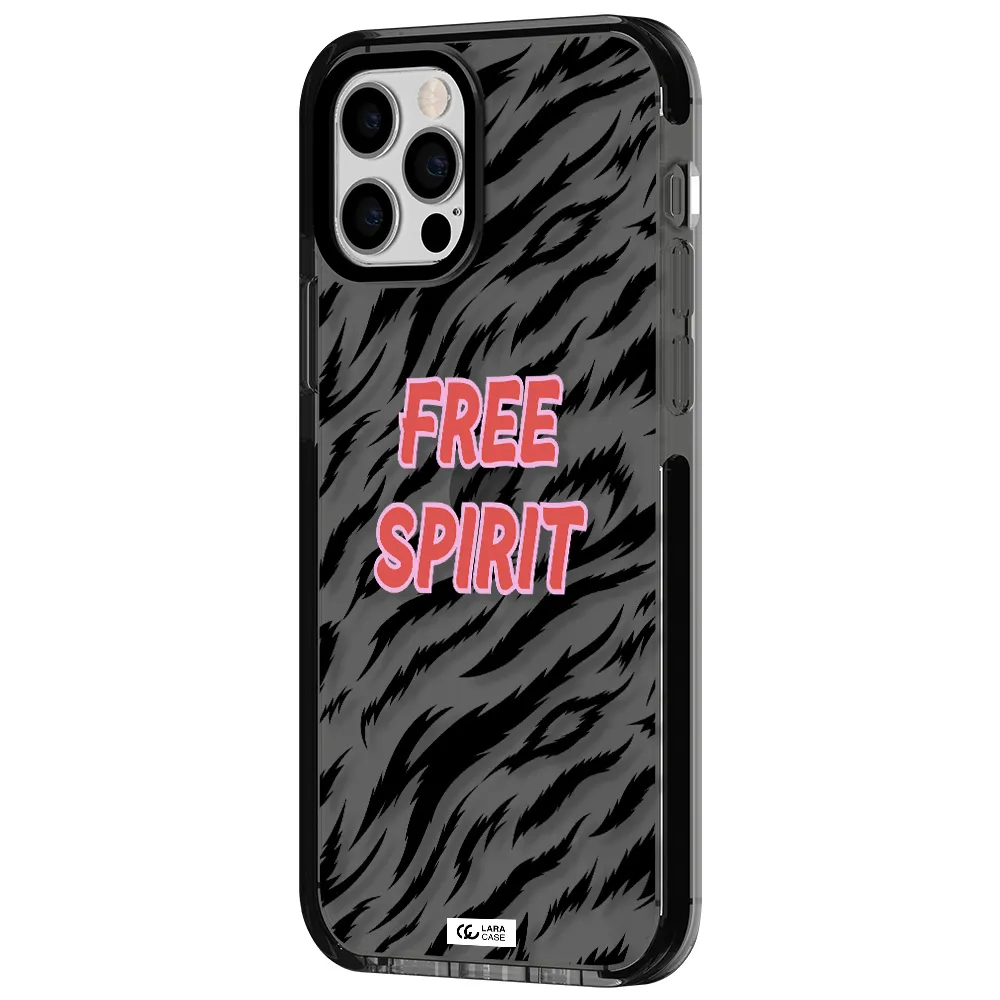 Free Spirit Apple iPhone 12 pro impact Smoke Black Case