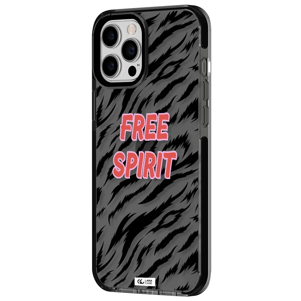 Free Spirit Apple iPhone 12 pro max impact Smoke Black Case