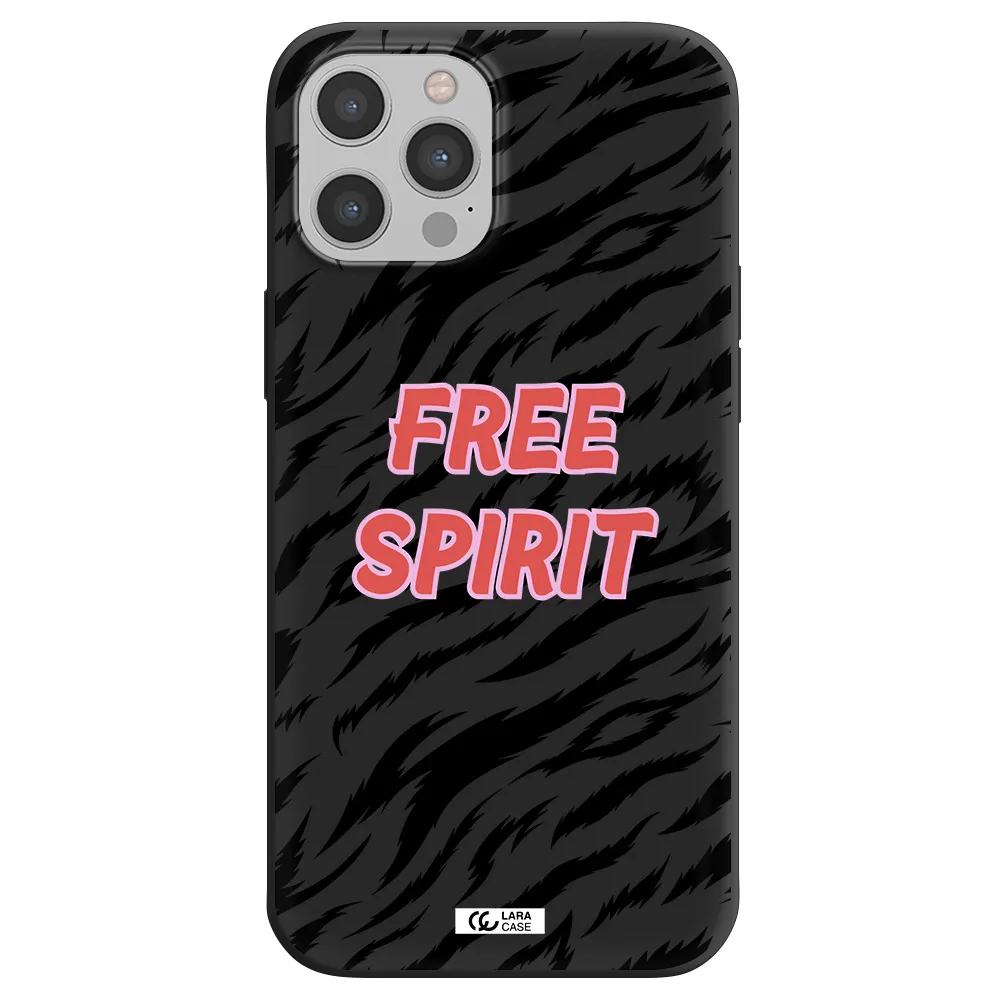 Free Spirit Apple iPhone 12 pro max Silicone black Case