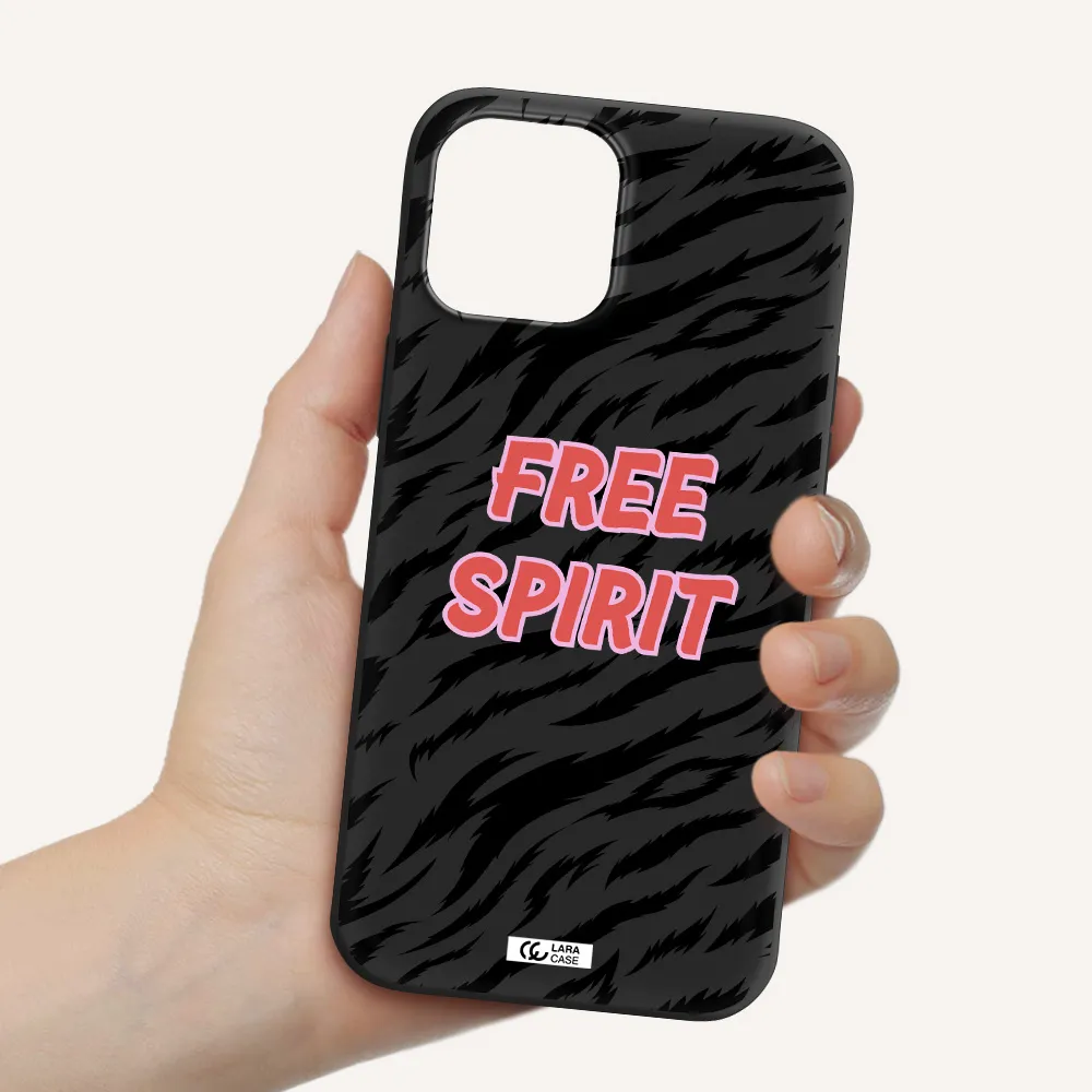 Free Spirit Apple iPhone 12 pro max Silicone black Case