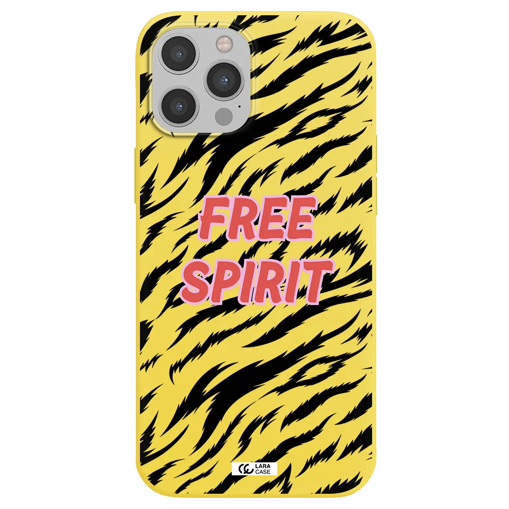 Free Spirit Apple iPhone 12 pro max Silicone canary yellow Case