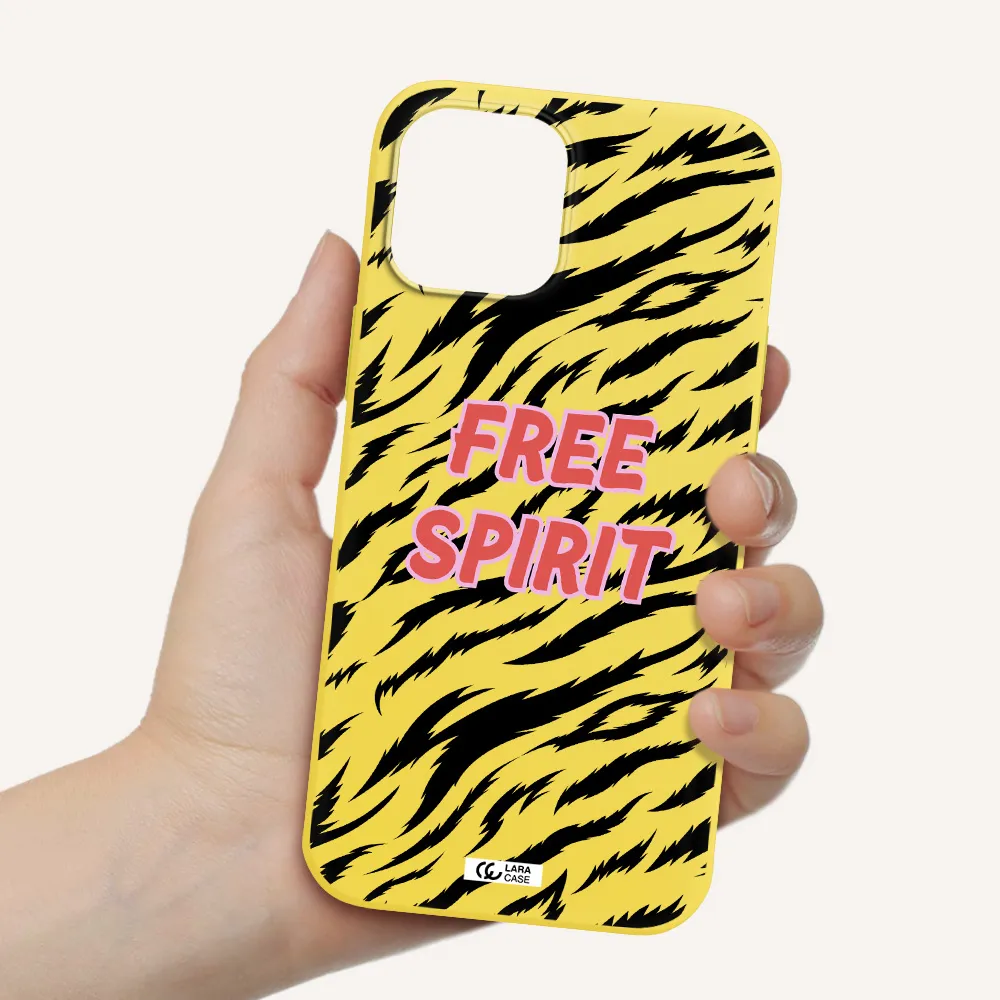 Free Spirit Apple iPhone 12 pro max Silicone canary yellow Case