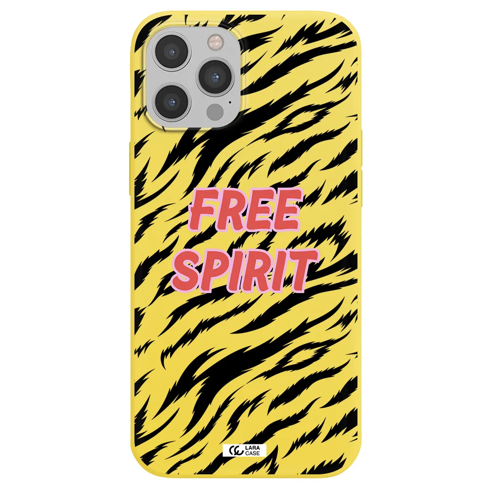 Free Spirit Apple iPhone 12 pro Silicone canary yellow Case