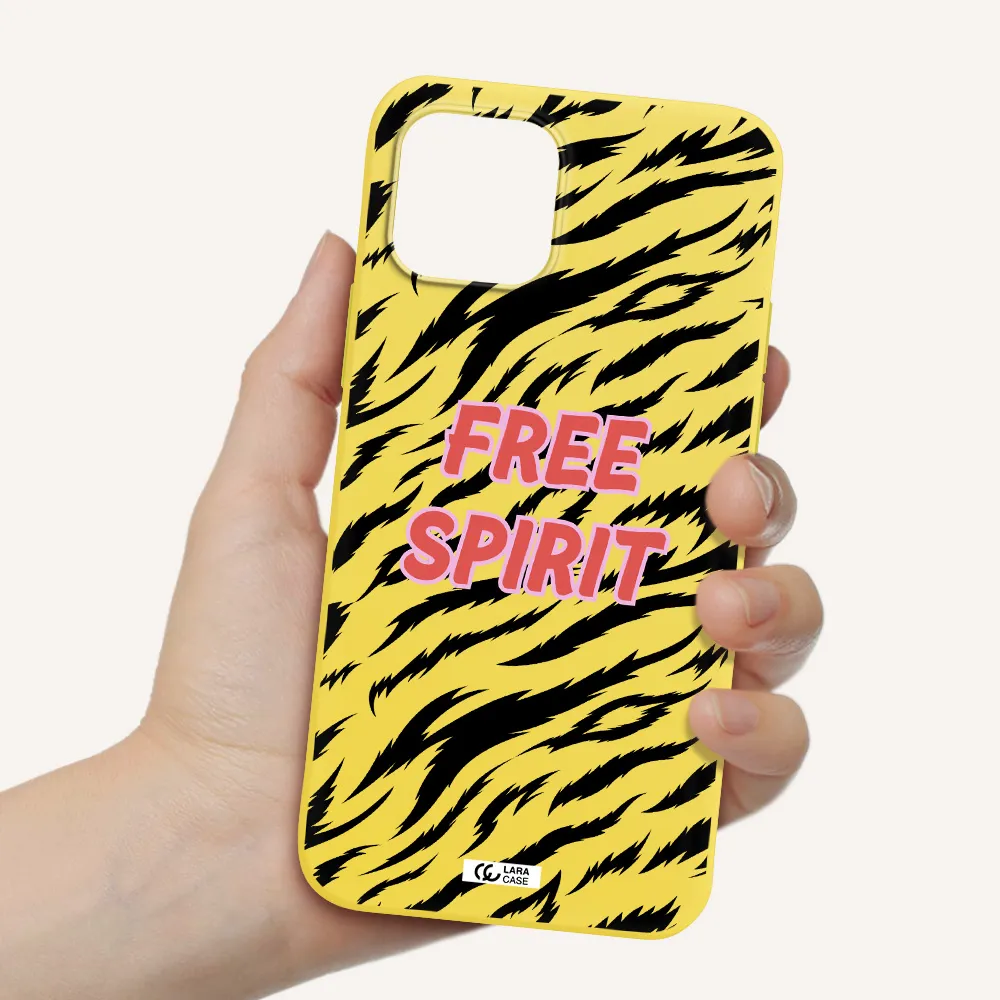 Free Spirit Apple iPhone 12 Silicone canary yellow Case