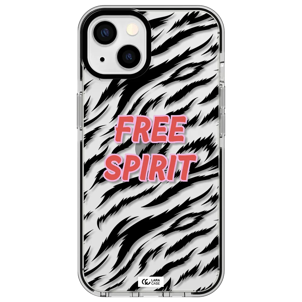 Free Spirit Apple iPhone 13 impact black border Case