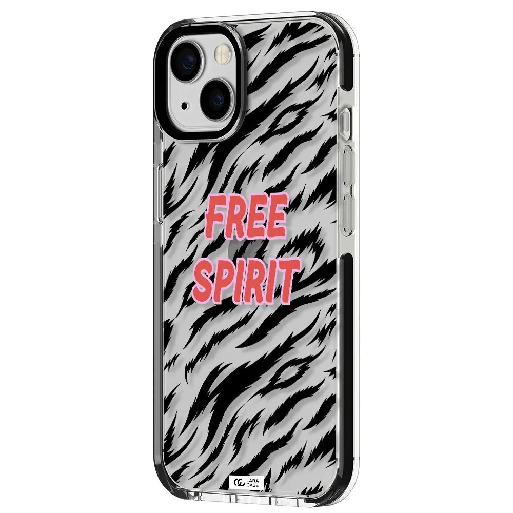 Free Spirit Apple iPhone 13 impact black border Case