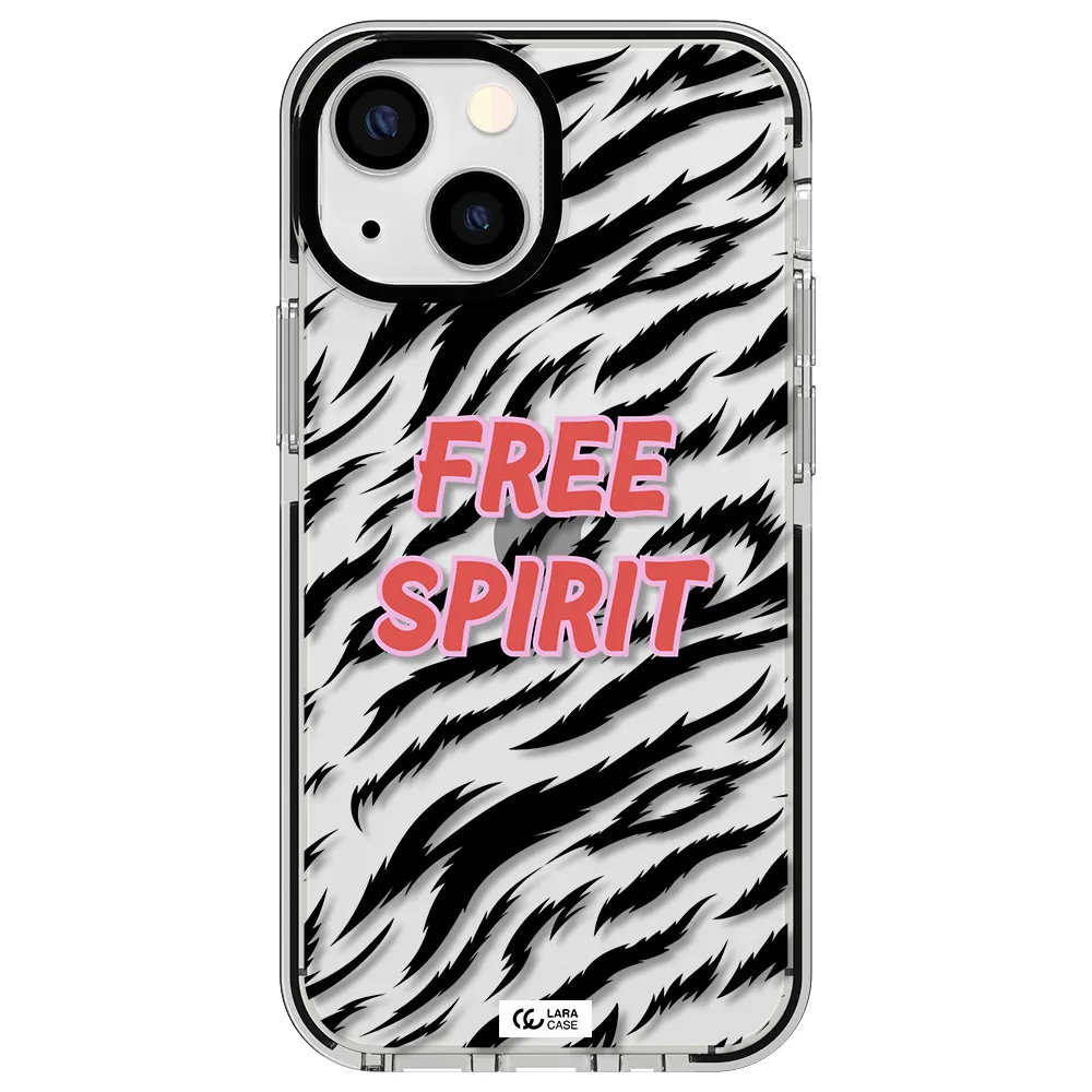 Free Spirit Apple iPhone 13 mini impact black border Case