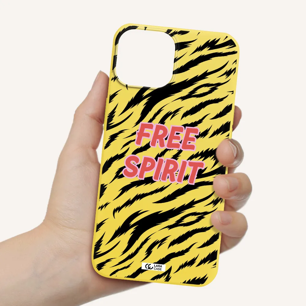 Free Spirit Apple iPhone 13 mini Silicone canary yellow Case