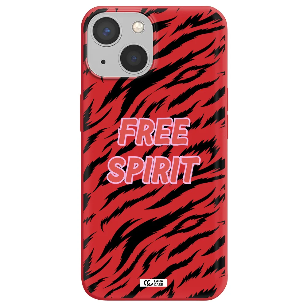 Free Spirit Apple iPhone 13 mini Silicone Imperial Red Case