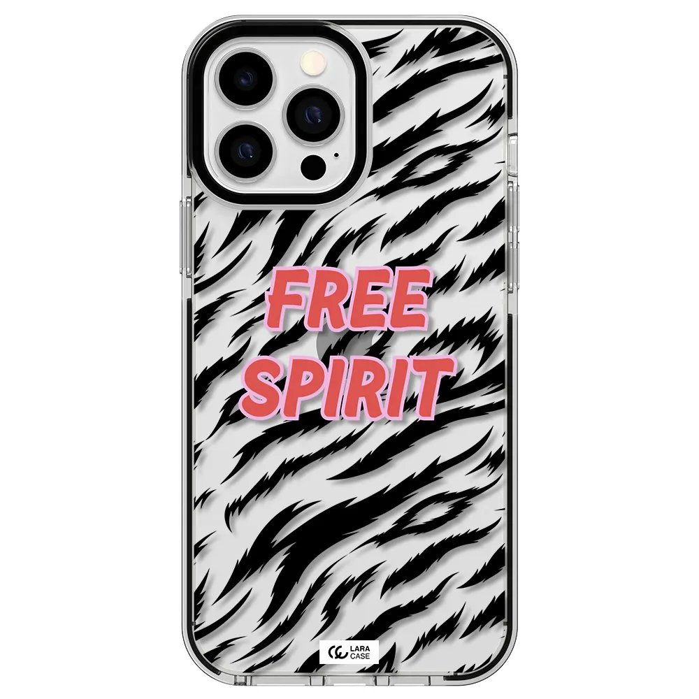 Free Spirit Apple iPhone 13 Pro Max impact black border Case