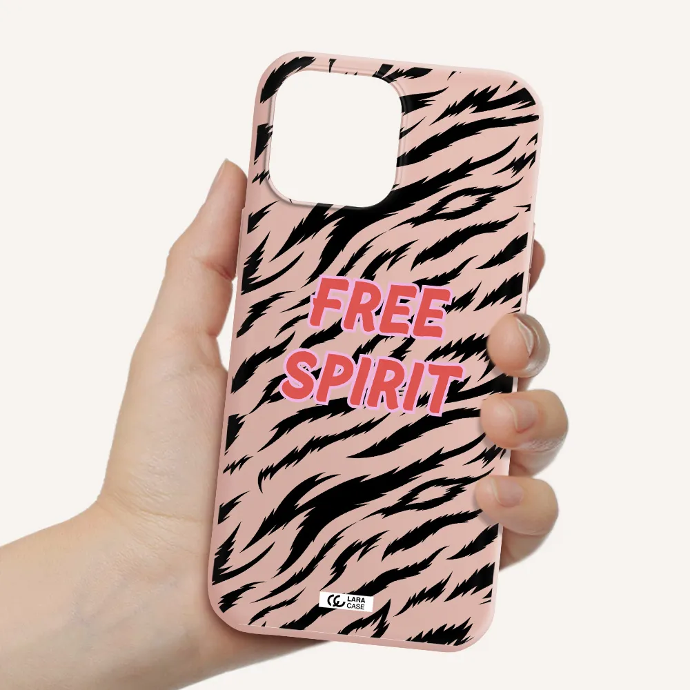 Free Spirit Apple iPhone 13 Pro Max Silicone pastel pink Case