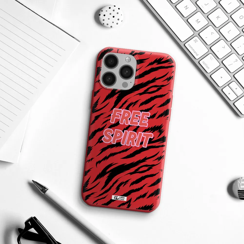 Free Spirit Apple iPhone 13 Pro Silicone Imperial Red Case