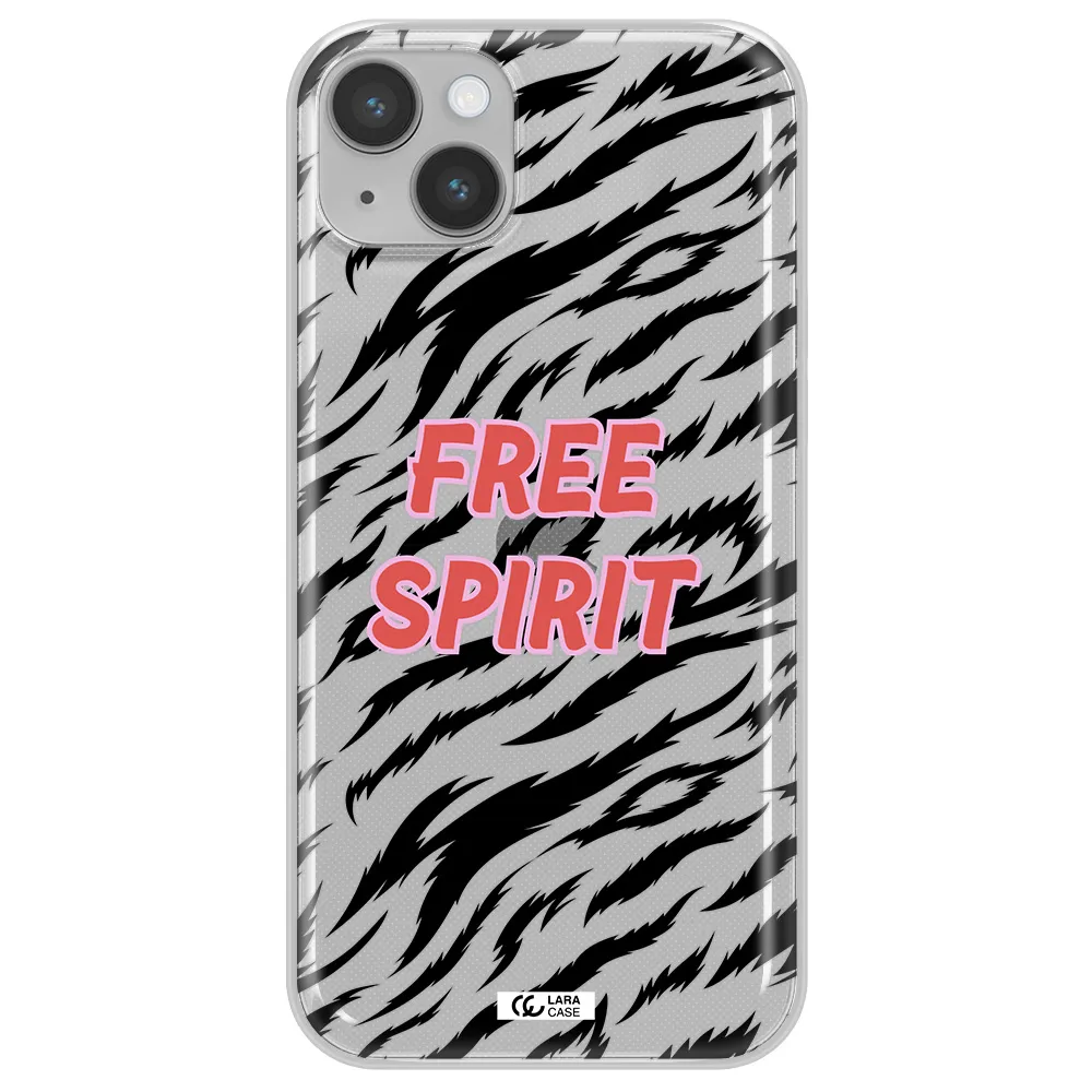 Free Spirit Apple iPhone 14 plus Clear TPU Case