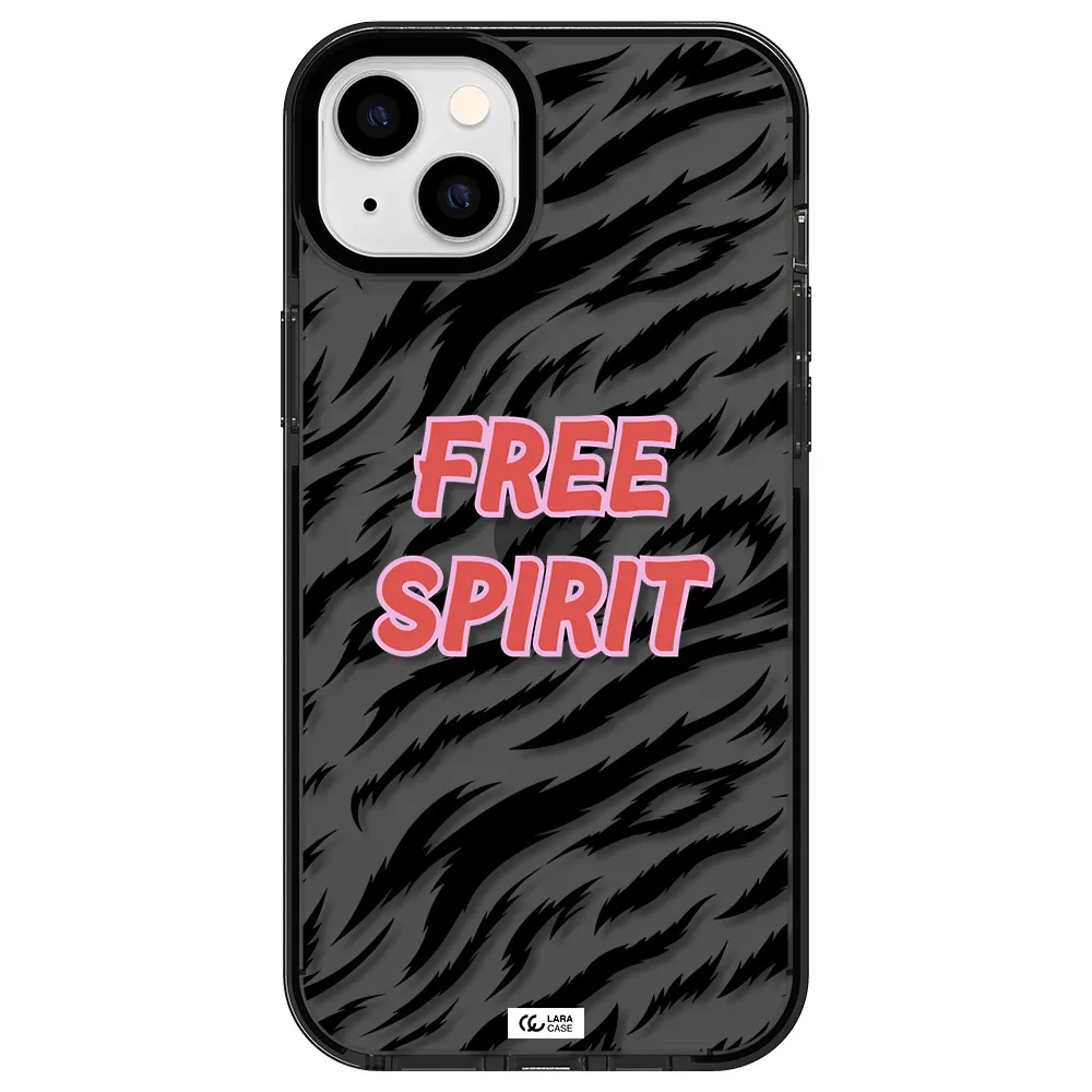 Free Spirit Apple iPhone 14 plus impact Smoke Black Case