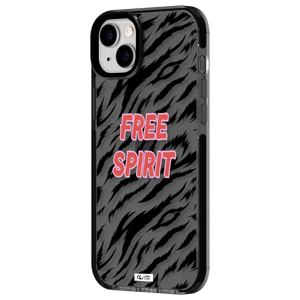 Free Spirit Apple iPhone 14 plus impact Smoke Black Case