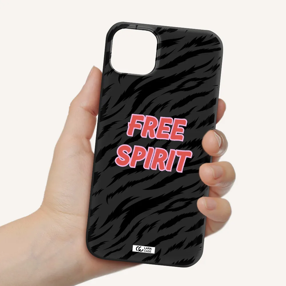 Free Spirit Apple iPhone 14 plus Silicone black Case