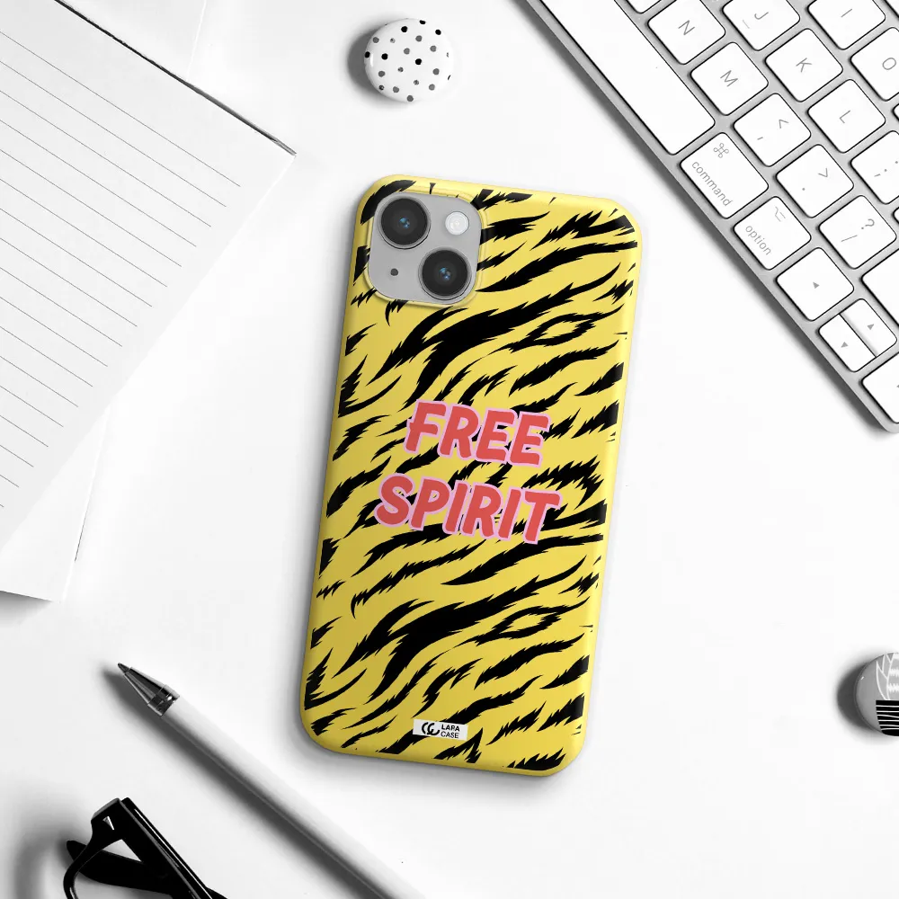 Free Spirit Apple iPhone 14 plus Silicone canary yellow Case