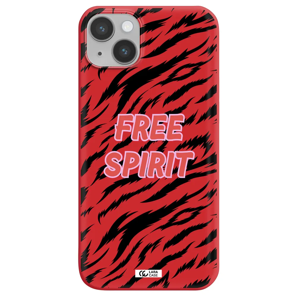 Free Spirit Apple iPhone 14 plus Silicone Imperial Red Case
