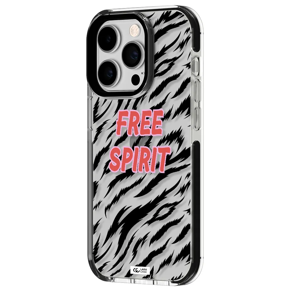 Free Spirit Apple iPhone 14 pro impact black border Case