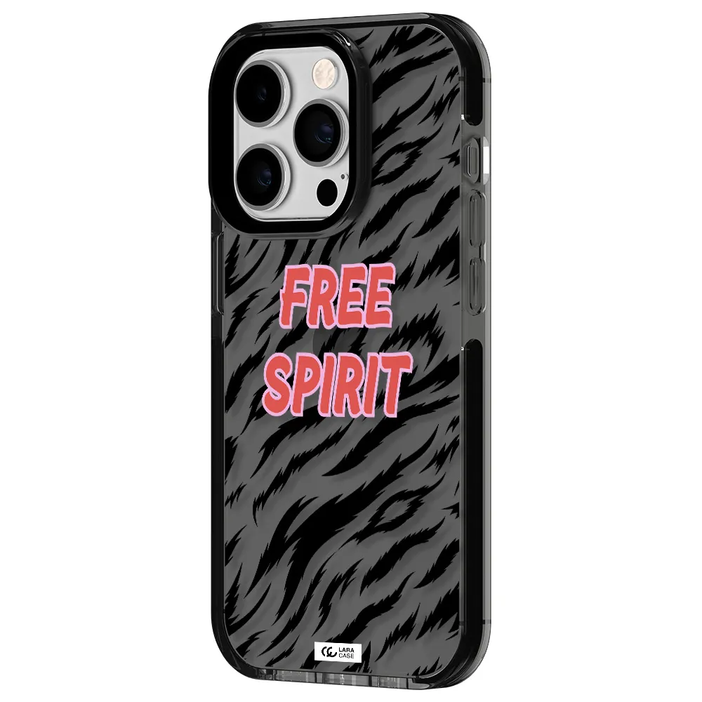 Free Spirit Apple iPhone 14 pro impact Smoke Black Case