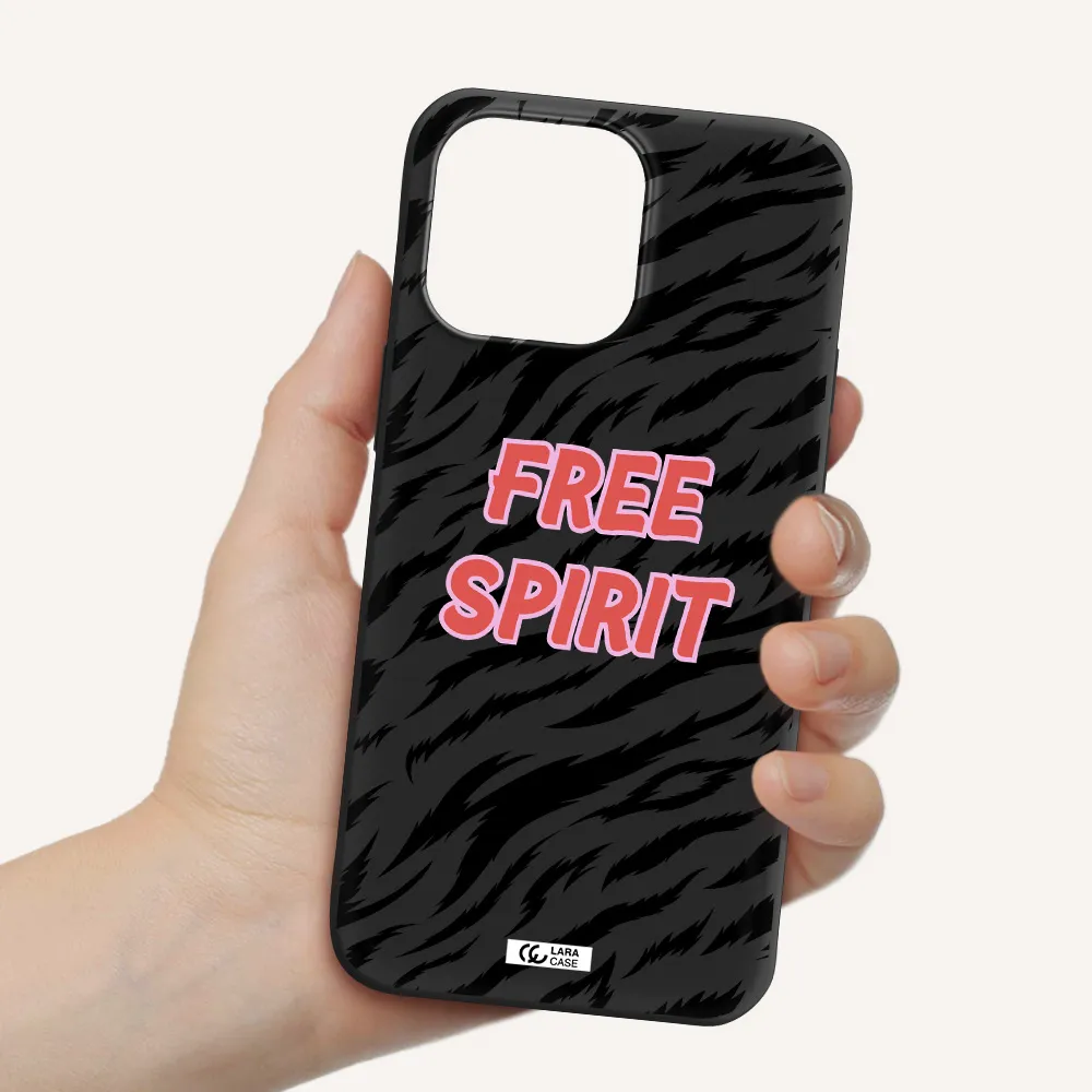 Free Spirit Apple iPhone 14 pro Silicone black Case