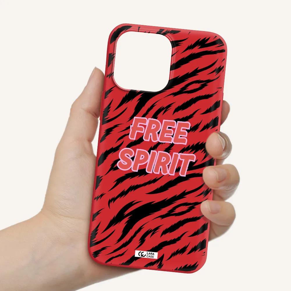 Free Spirit Apple iPhone 14 pro Silicone Imperial Red Case