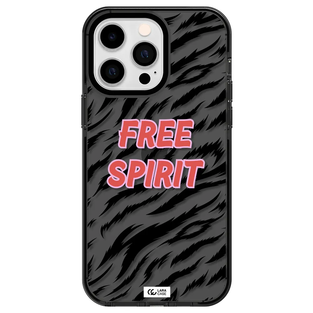 Free Spirit Apple iPhone 15 Pro impact Smoke Black Case