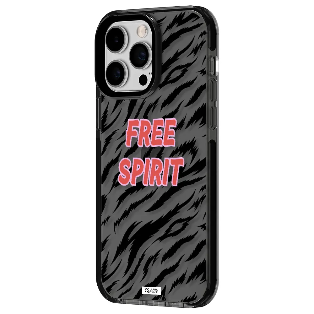 Free Spirit Apple iPhone 15 Pro impact Smoke Black Case