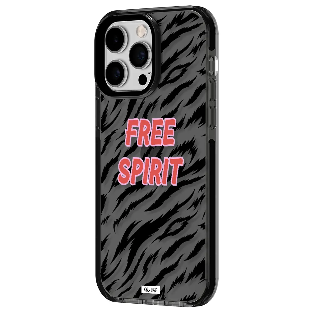 Free Spirit Apple iPhone 15 Pro Max impact Smoke Black Case