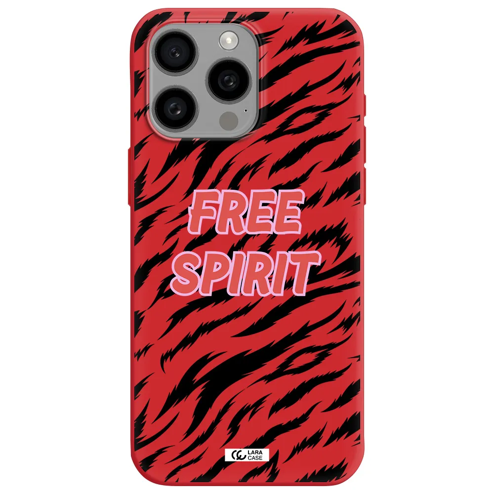 Free Spirit Apple Iphone 15 Pro Max Silicone Imperial Red Case