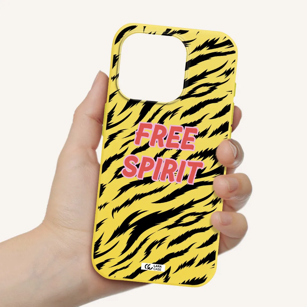 Free Spirit Apple Iphone 15 Pro Silicone Canary Yellow Case