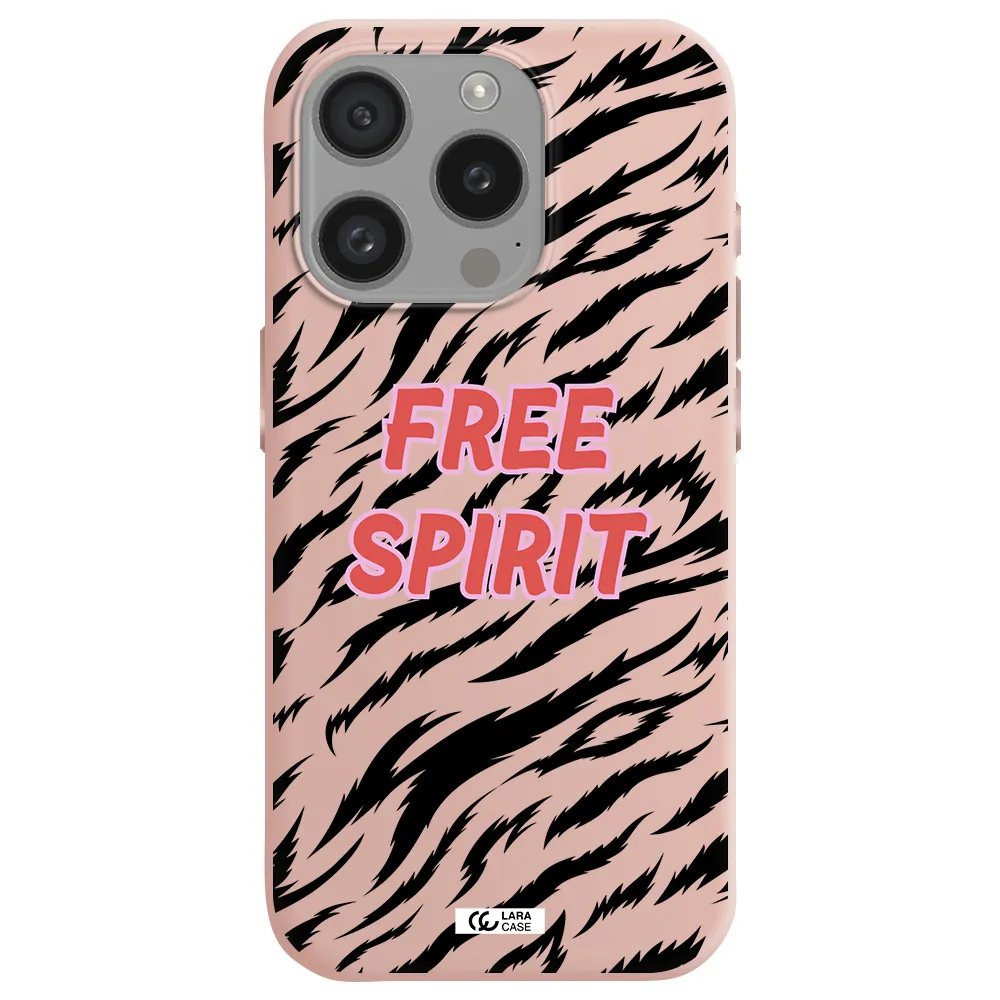 Free Spirit Apple Iphone 15 Pro Silicone Pastel Pink Case