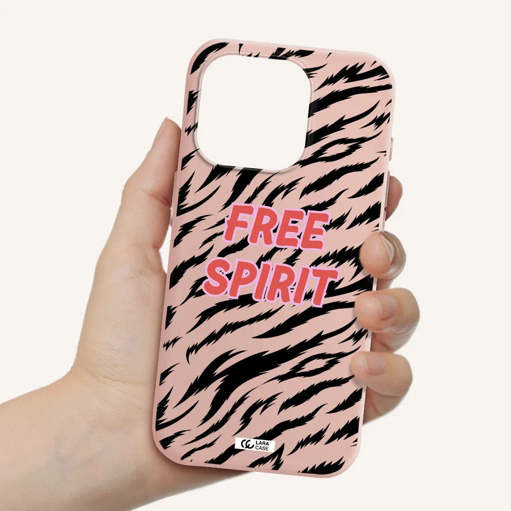 Free Spirit Apple Iphone 15 Pro Silicone Pastel Pink Case