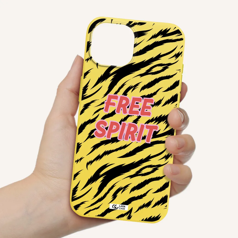 Free Spirit Apple iPhone 15 Silicone canary yellow Case