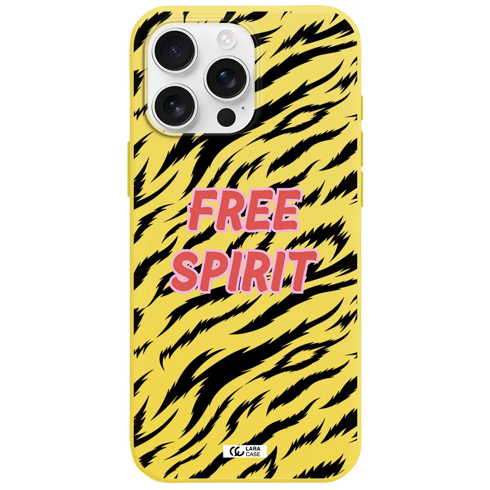 Free Spirit Apple Iphone 16 Pro Max Silicone Canary Yellow Case