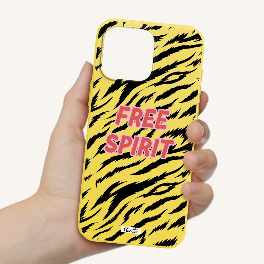 Free Spirit Apple Iphone 16 Pro Max Silicone Canary Yellow Case