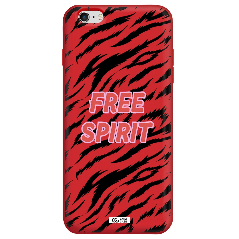 Free Spirit Apple iPhone 6 plus Silicone Imperial Red Case