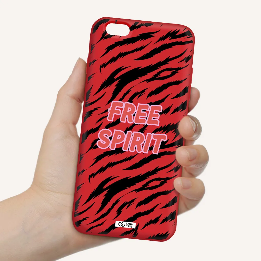 Free Spirit Apple iPhone 6 plus Silicone Imperial Red Case