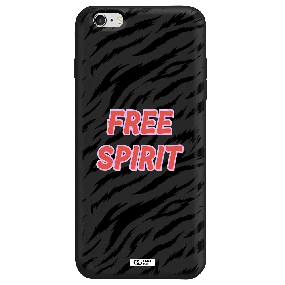 Free Spirit Apple iPhone 6 s plus Silicone black Case