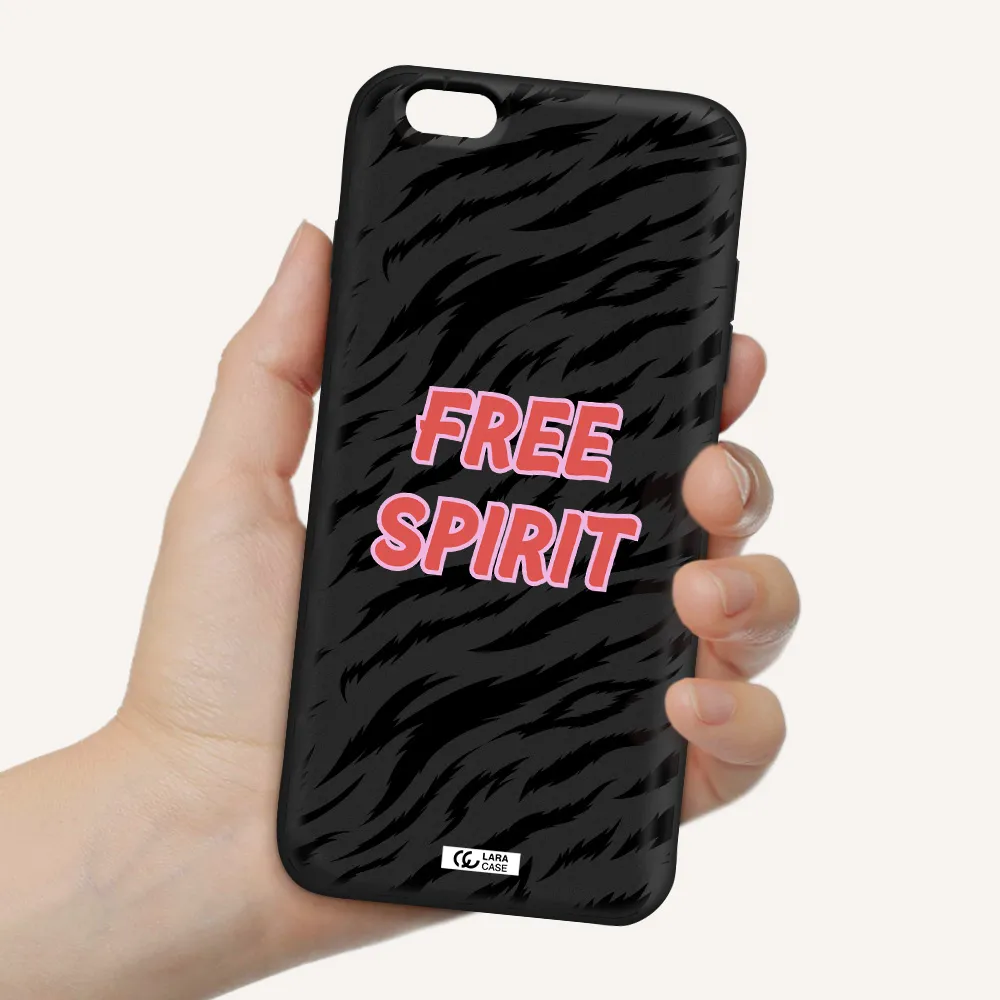 Free Spirit Apple iPhone 6 s plus Silicone black Case