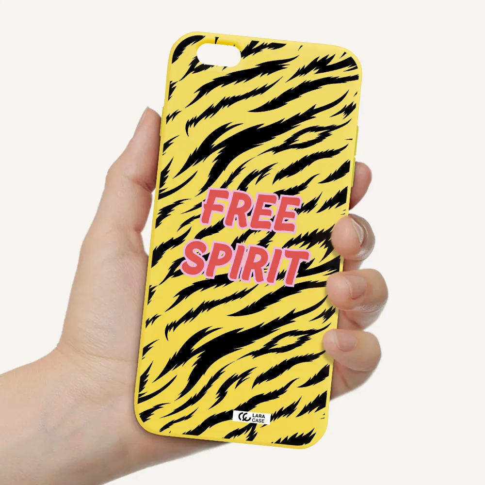 Free Spirit Apple iPhone 6 s plus Silicone canary yellow Case