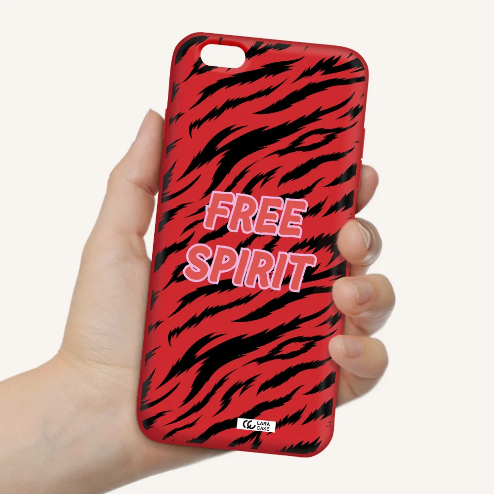 Free Spirit Apple iPhone 6 s plus Silicone Imperial Red Case